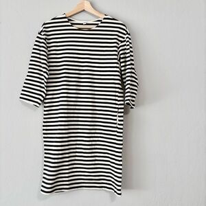 New Uniqlo Cream / Black Mini Dress